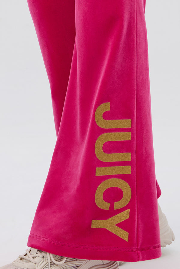 FREE LOVE HERITAGE LOW RISE GLITTER VELOUR PANT
