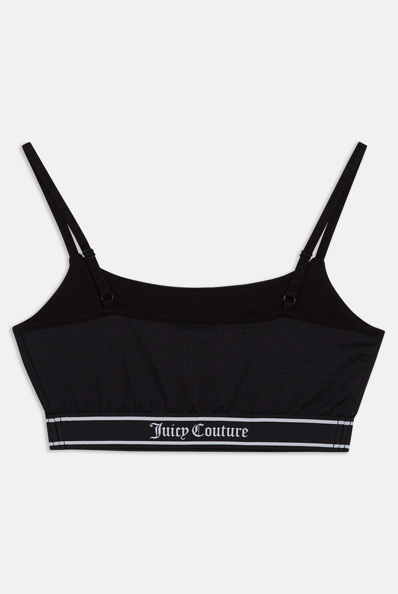 BLACK COTTON BRALETTE – Juicy Couture UK