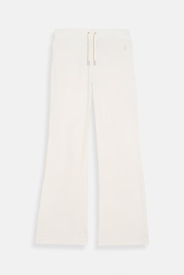 BRIDAL CLASSIC VELOUR  LOW RISE TRACK PANTS