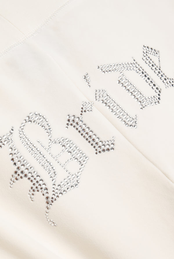 BRIDAL CLASSIC VELOUR  LOW RISE TRACK PANTS