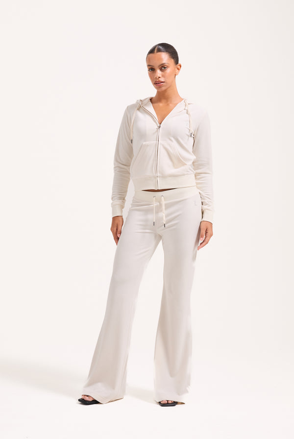 BRIDAL CLASSIC VELOUR  LOW RISE TRACK PANTS