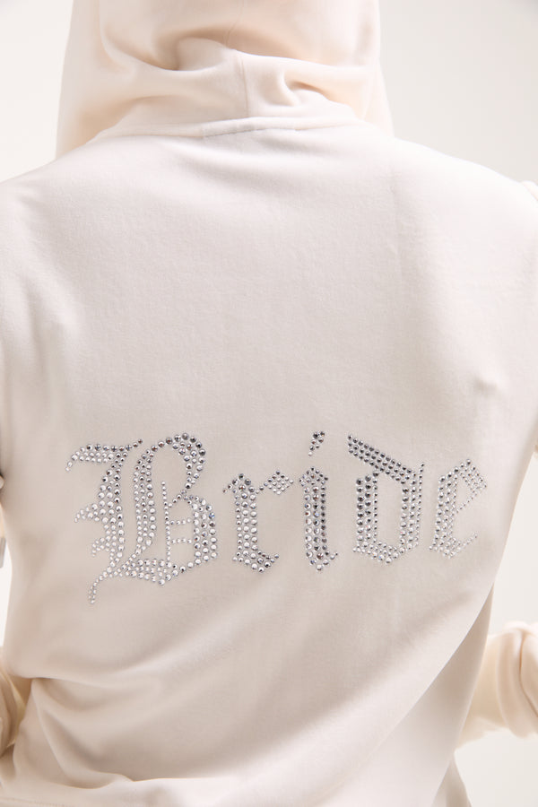 BRIDAL CLASSIC VELOUR HOODIE