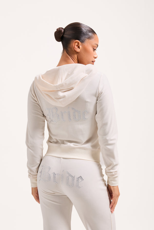 BRIDAL CLASSIC VELOUR HOODIE