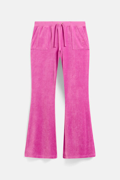 ROSEBUD & GOLD ULTRA LOW RISE BAMBOO VELOUR HERITAGE POCKETED BOTTOMS