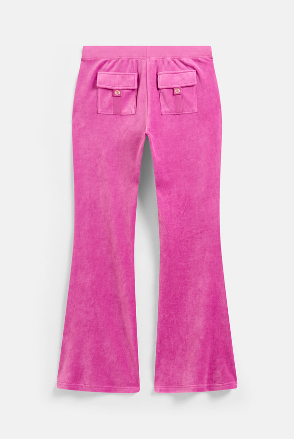 ROSEBUD & GOLD ULTRA LOW RISE BAMBOO VELOUR HERITAGE POCKETED BOTTOMS