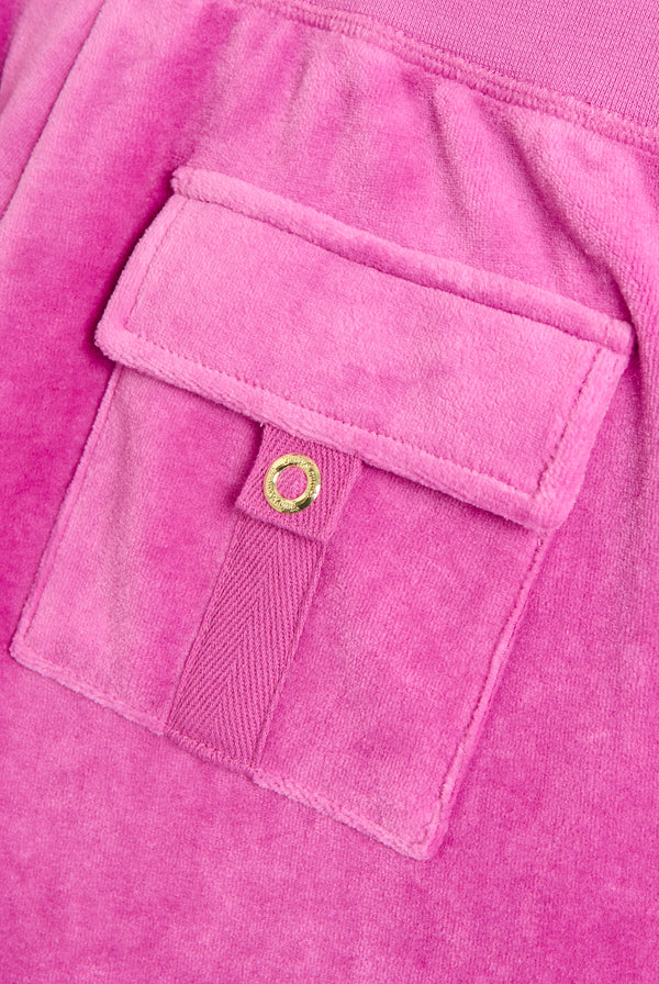 ROSEBUD & GOLD ULTRA LOW RISE BAMBOO VELOUR HERITAGE POCKETED BOTTOMS