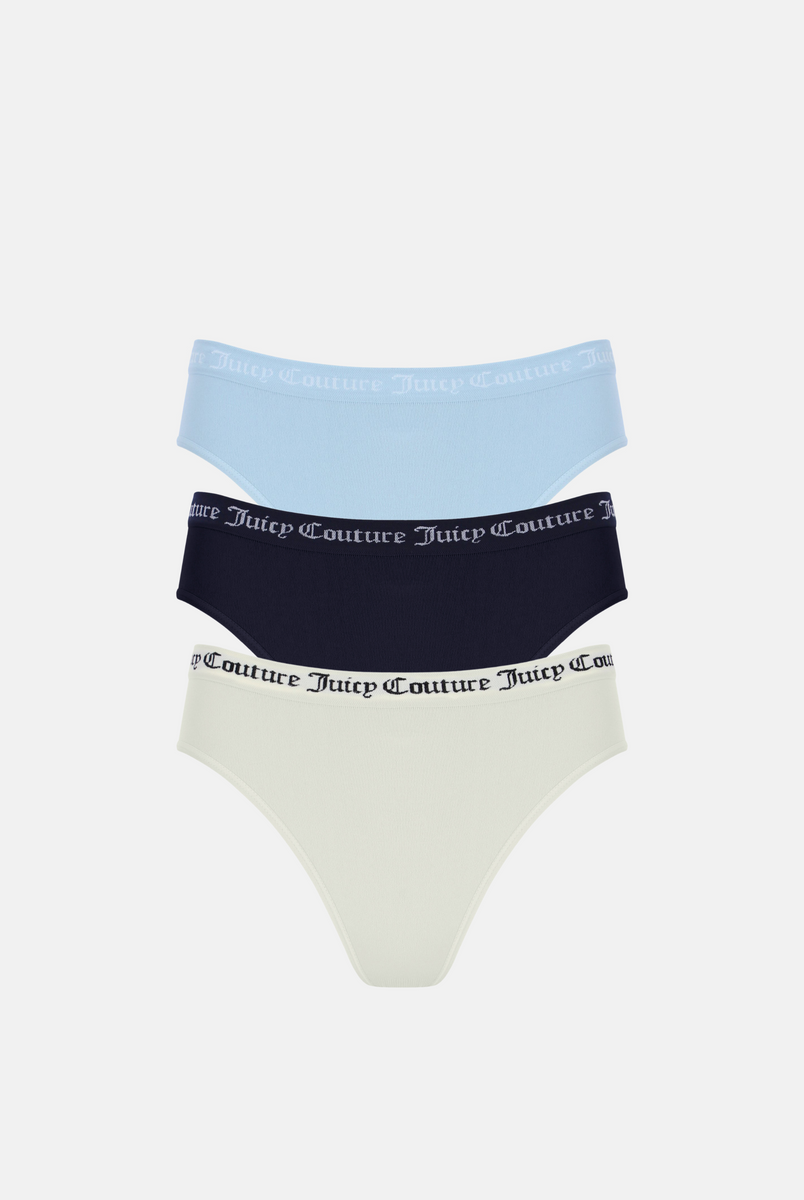 MULTIPACK of 3 FLAT KNIT SEAMLESS THONGS – Juicy Couture UK
