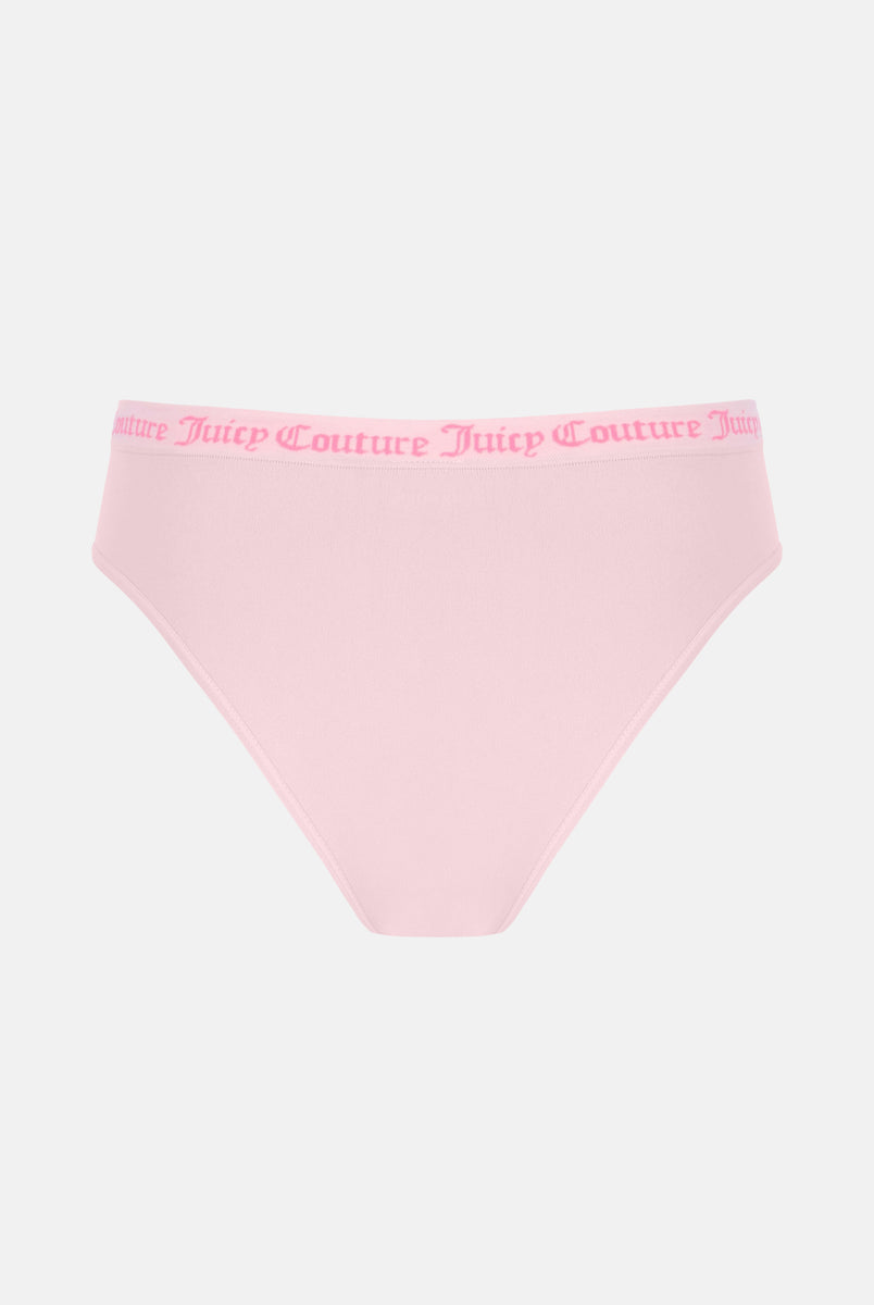 BLUE FLAT KNIT SEAMLESS MID-RISE BRIEF MULTIPACK X3 – Juicy Couture UK