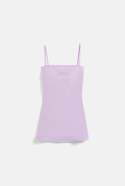 PASTEL LILAC MODAL JERSEY DIAMANTE MINI DRESS