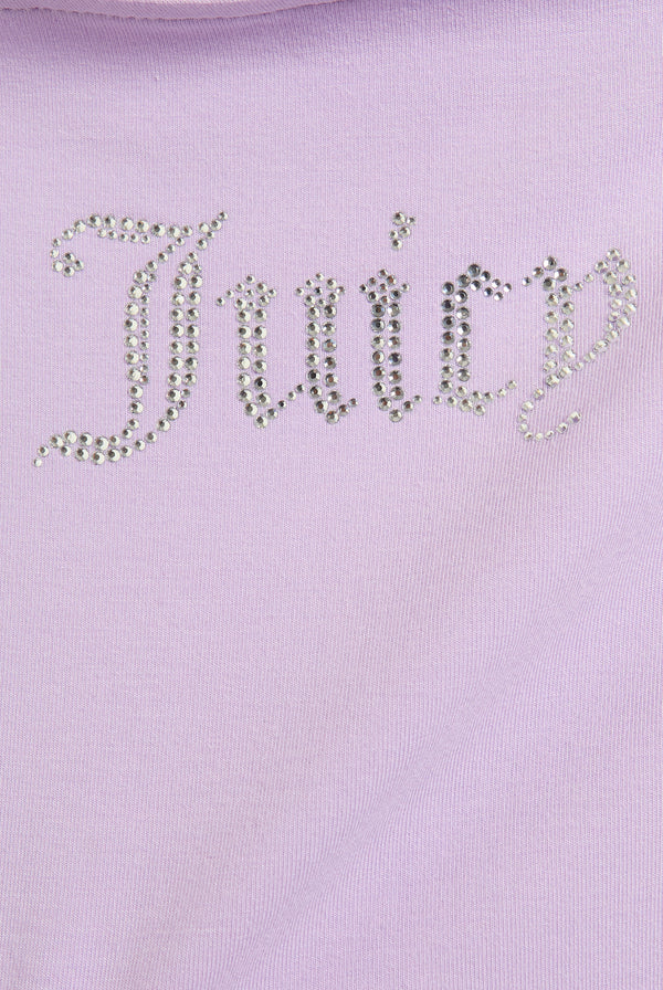 PASTEL LILAC MODAL JERSEY DIAMANTE MINI DRESS