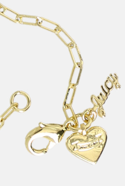 GOLD HEART TAG BRACELET