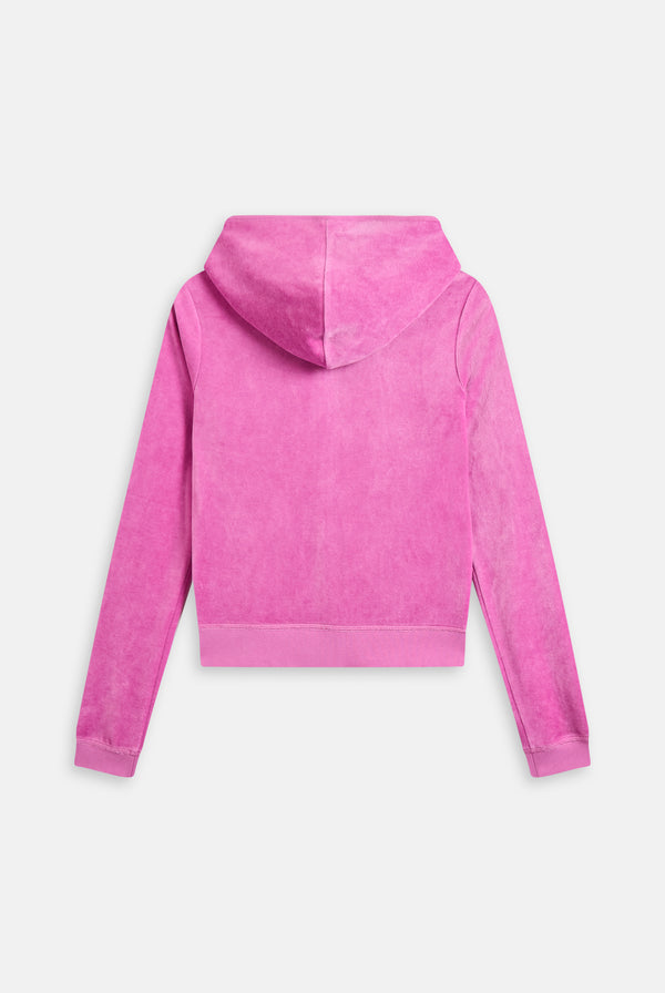 ROSEBUD & GOLD BAMBOO VELOUR HERITAGE HOODIE