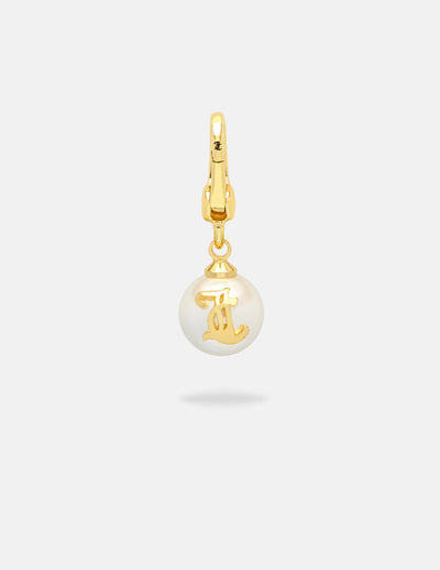 GOLD JC PEARL CHARM