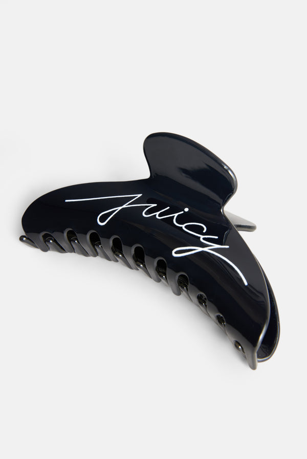 BLACK AND WHITE SET OF 2 JUICY CLAW HAIR CLIPS