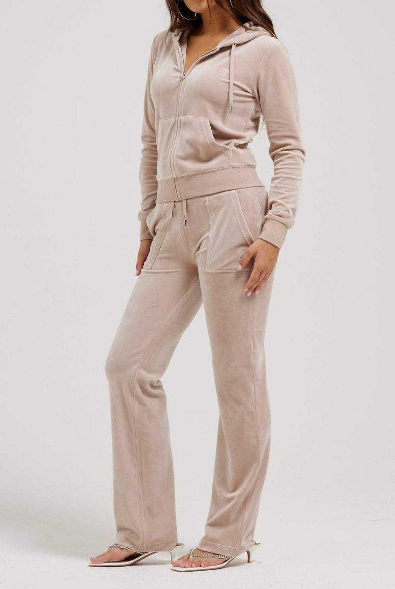 Beige juicy couture tracksuit deals