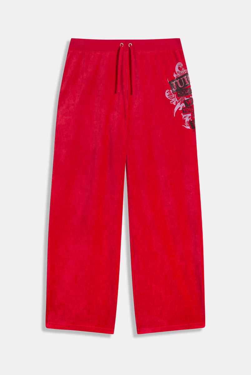 Women's Red Tracksuit Bottoms | Toreador Heritage Joggers – Juicy