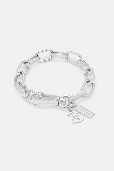 SILVER CHAIN JC BRACELET