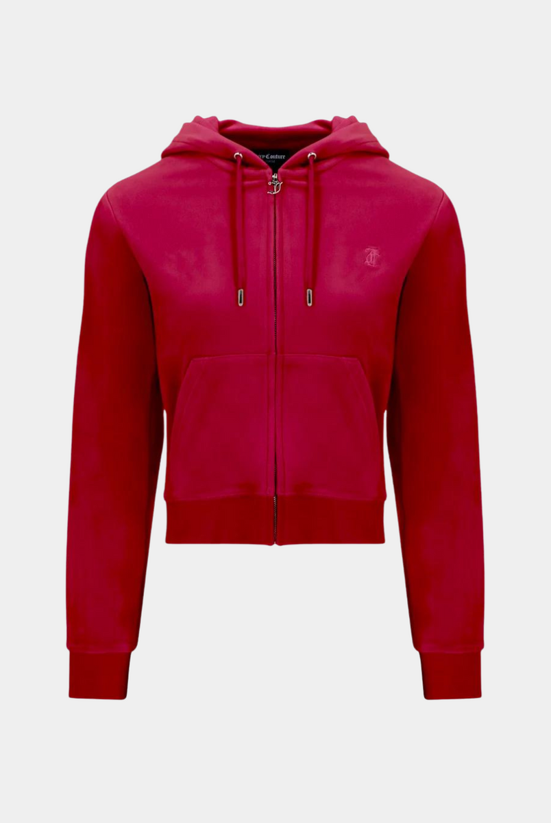 Juicy couture cropped zip top hoodie jacket