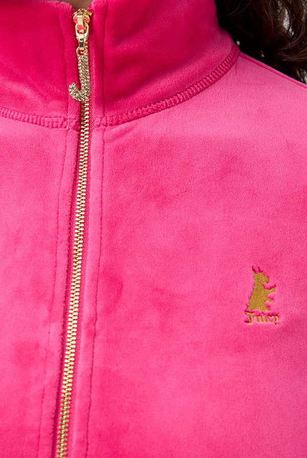 FREE LOVE HERITAGE EAT CAKE VELOUR TRACK JACKET