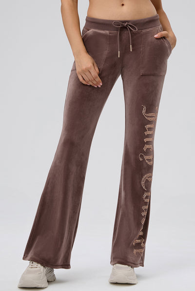 PEWTER HERITAGE THIRTY LOW RISE VELOUR POCKET PANT