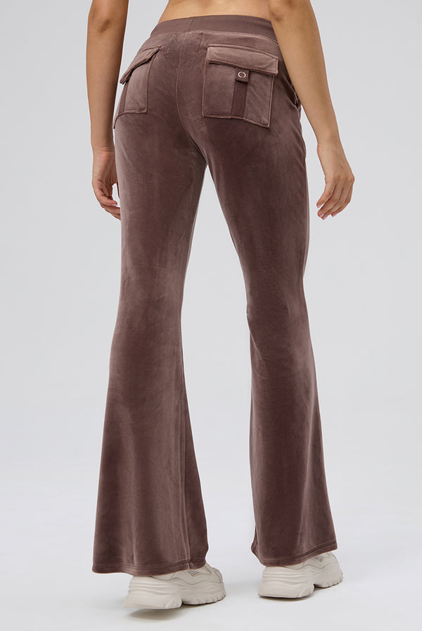 PEWTER HERITAGE THIRTY LOW RISE VELOUR POCKET PANT