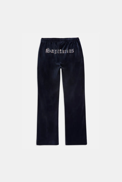 'SAGITTARIUS' NIGHT SKY VELOUR DIAMANTÉ TRACKSUIT BOTTOM