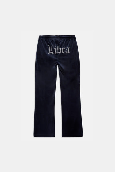 'LIBRA' NIGHT SKY VELOUR DIAMANTÉ TRACKSUIT BOTTOM