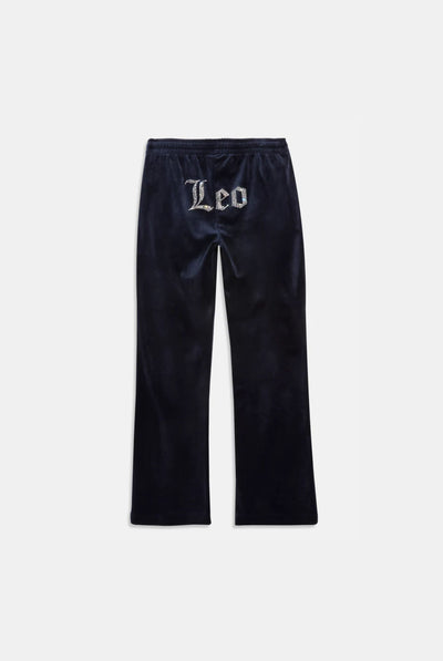 'LEO' NIGHT SKY VELOUR DIAMANTÉ TRACKSUIT BOTTOM