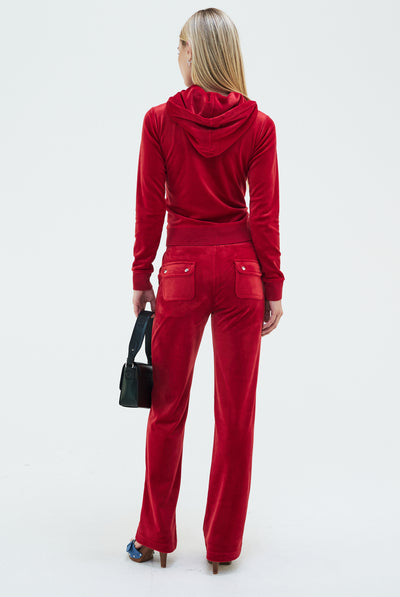 ASTOR RED CLASSIC VELOUR ROBERTSON HOODIE