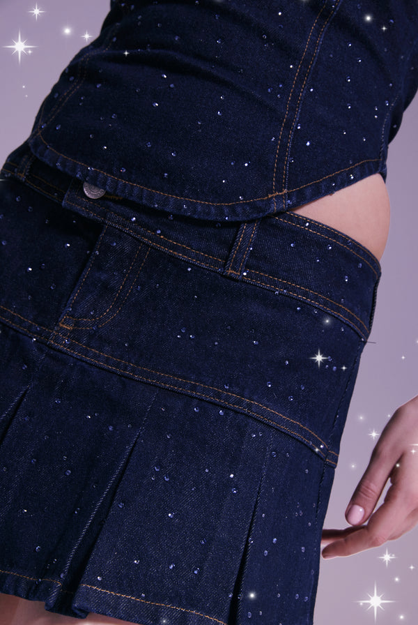 DISNEY |  DENIM DIAMANTE BANDEAU