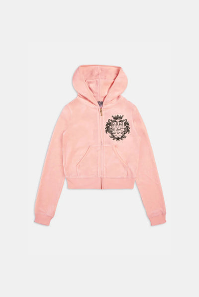 JUICY PINK 'ONCE UPON A TIME' BAMBOO VELOUR HERITAGE HOODIE