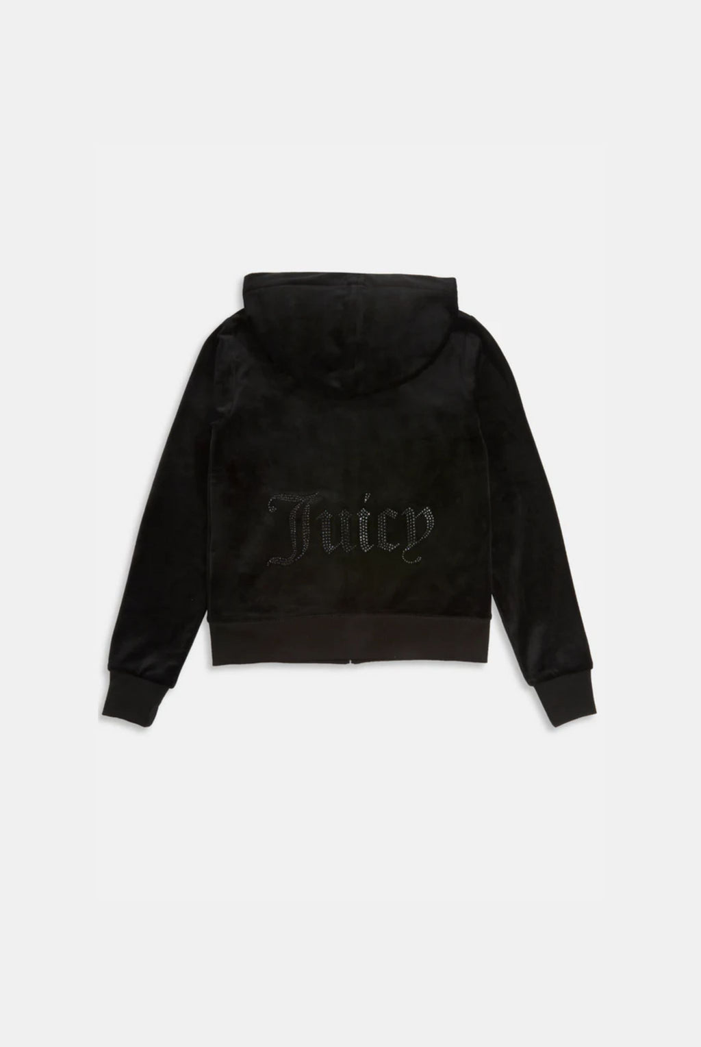 BLACK JEWELLED CLASSIC VELOUR ROBERTSON HOODIE