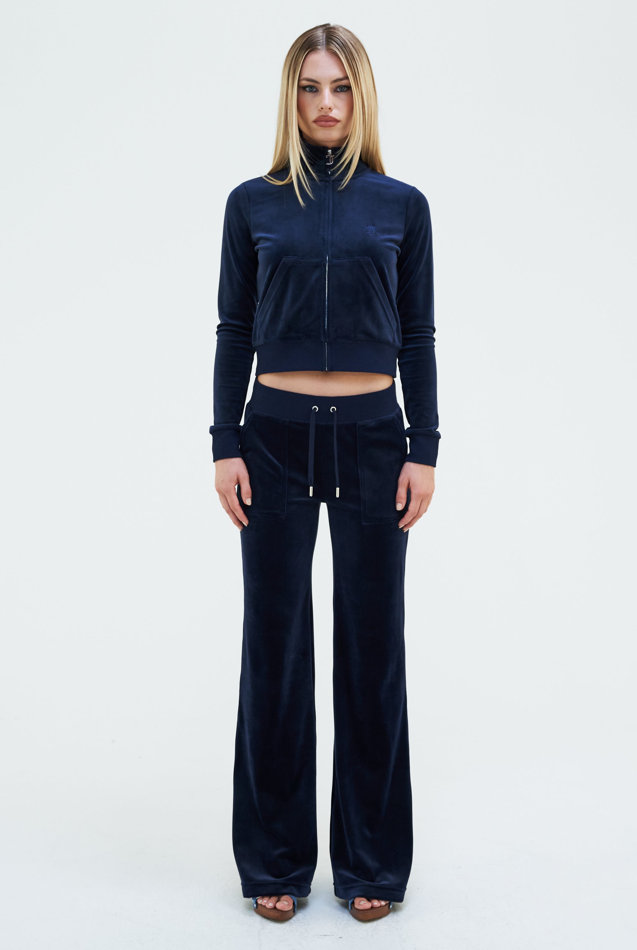 Juicy couture navy blue tracksuit bottoms sale