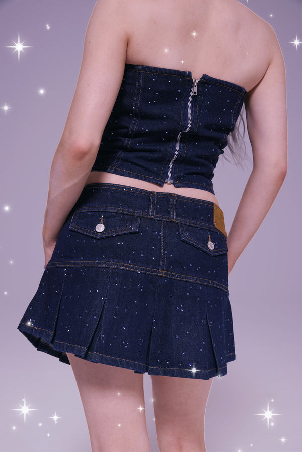 DISNEY |  DENIM DIAMANTE BANDEAU