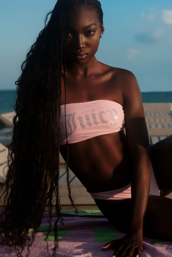 JUICY PINK DIAMANTE BANDEAU BIKINI