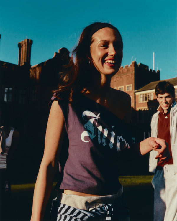 MOOD INDIGO OFF THE SHOULDER T-SHIRT