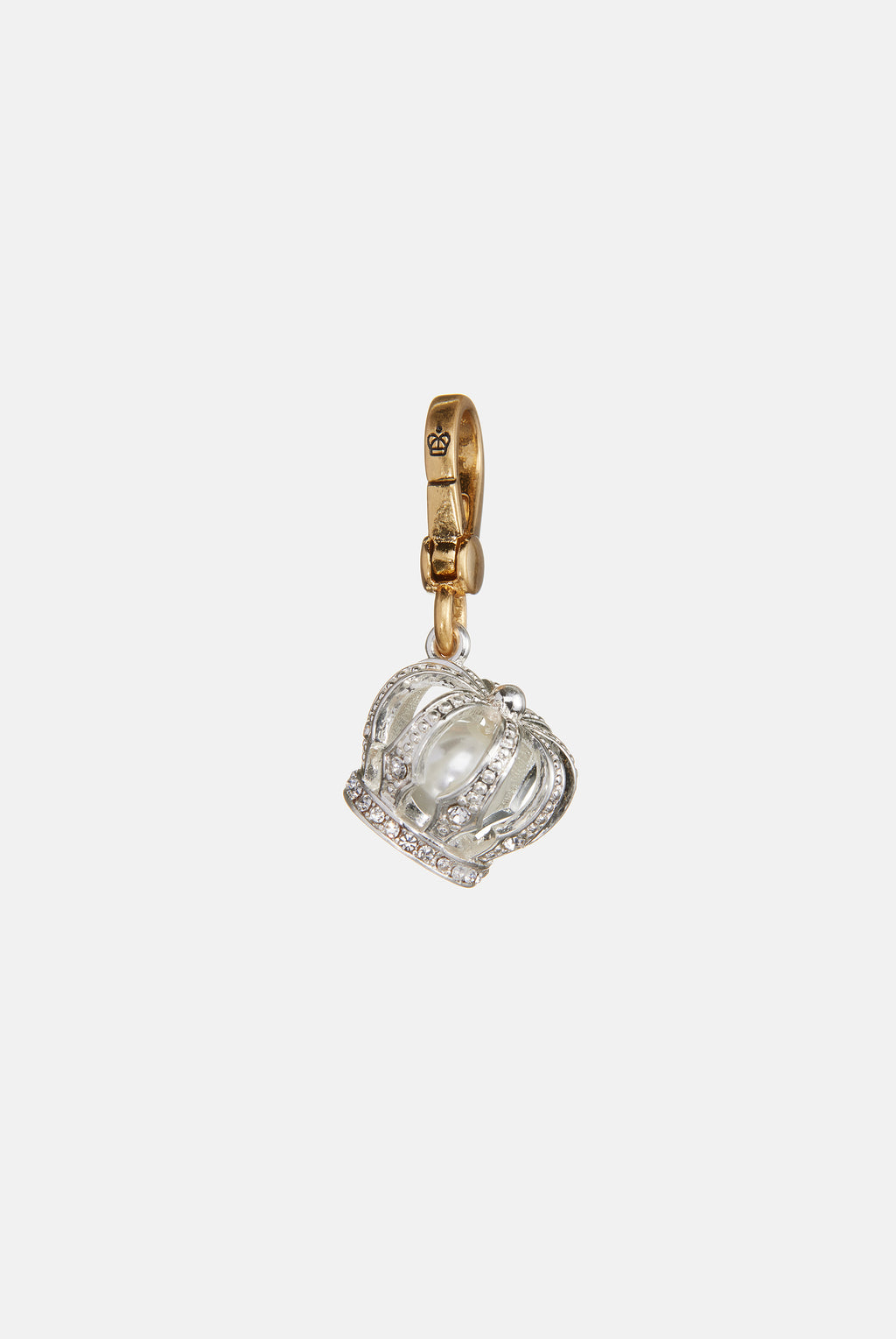 GOLD CRYSTAL CROWN CHARM