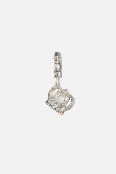 SILVER CROWN JEWEL CHARM