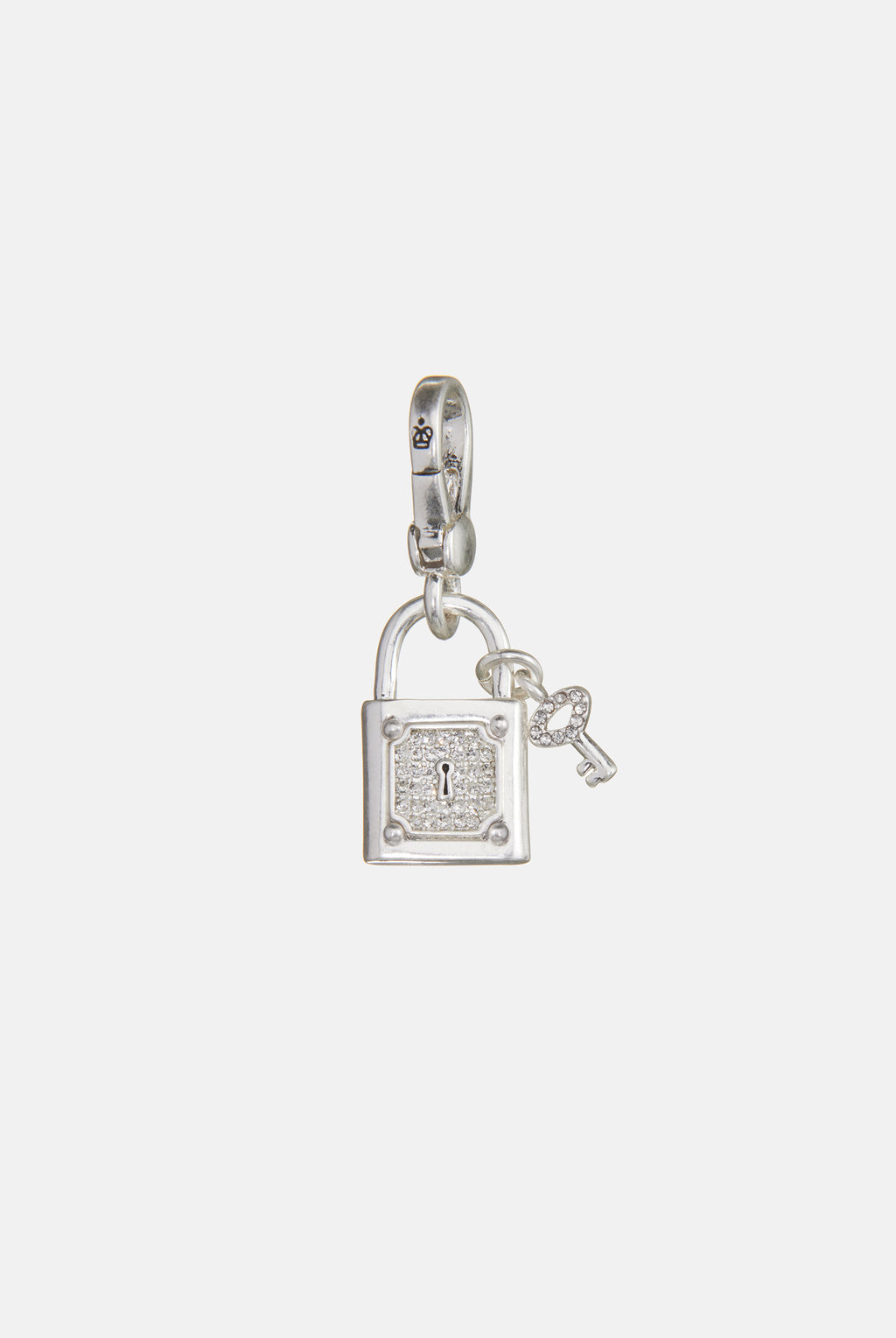 SILVER LOCK & KEY CHARM