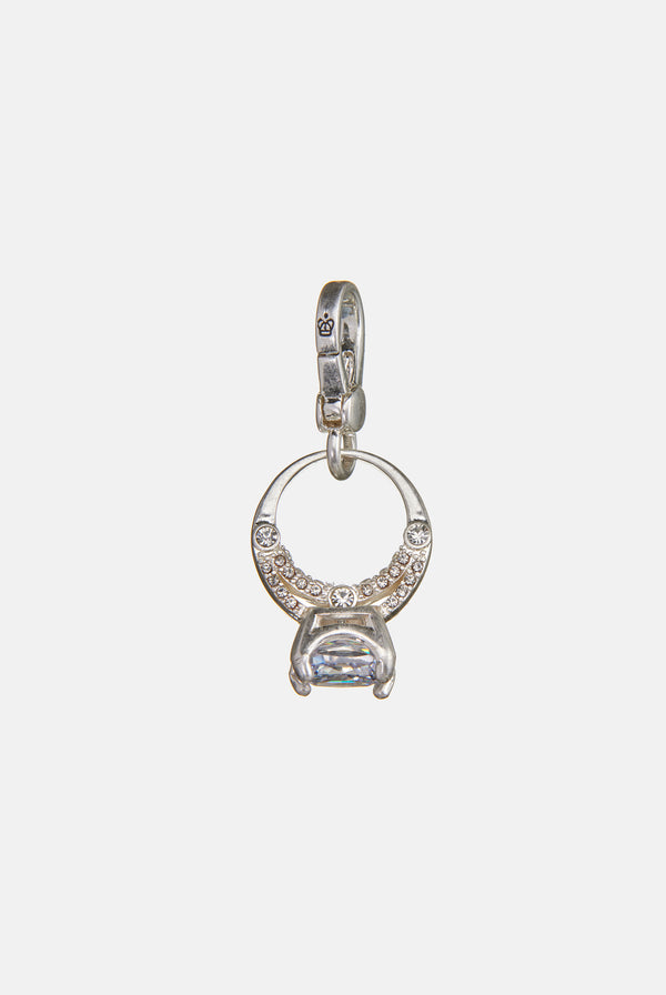 SILVER WEDDING RING CHARM