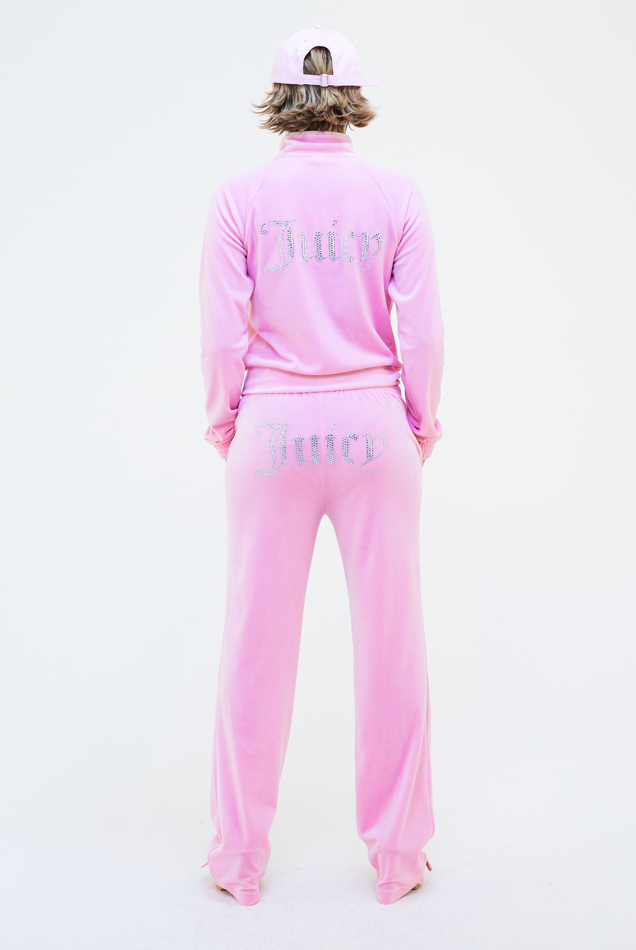 Light pink clearance juicy couture tracksuit