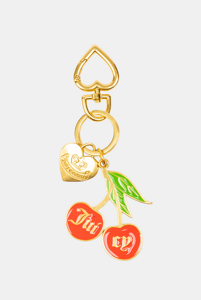 OLD GOLD CHERRY KEY CHAIN