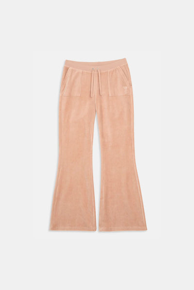 ROSE DUST ULTRA LOW RISE BAMBOO VELOUR HERITAGE POCKETED BOTTOMS