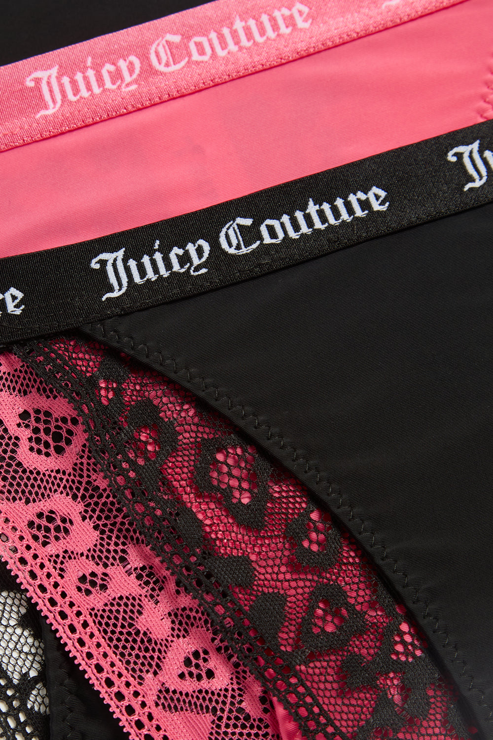3 Pack Of Leopard Lace Thongs