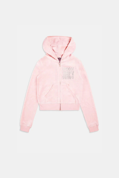 CHERRY BLOSSOM CHOOSE JUICY BAMBOO VELOUR HERITAGE HOODIE