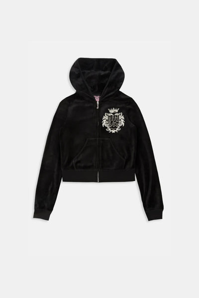 BLACK 'ONCE UPON A TIME' BAMBOO VELOUR HERITAGE HOODIE