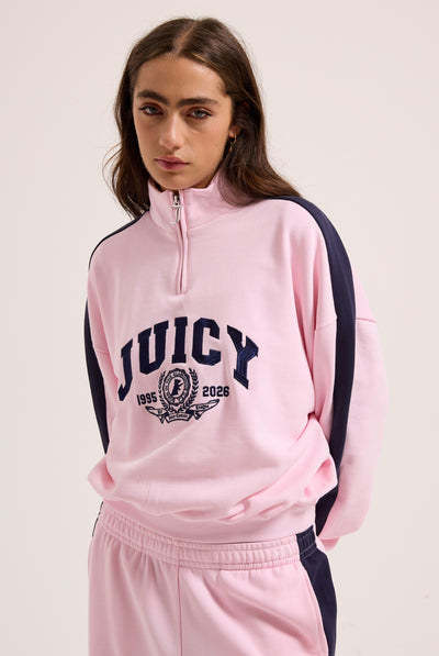 CHERRY BLOSSOM COLLEGE CREST TRACK TOP