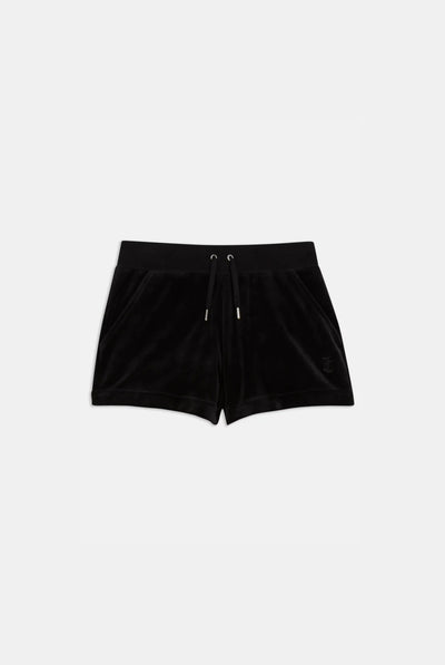 BLACK CLASSIC VELOUR TRACK SHORT