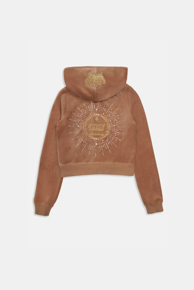 CAFE AU LAIT CROWN BAMBOO VELOUR HERITAGE HOODIE