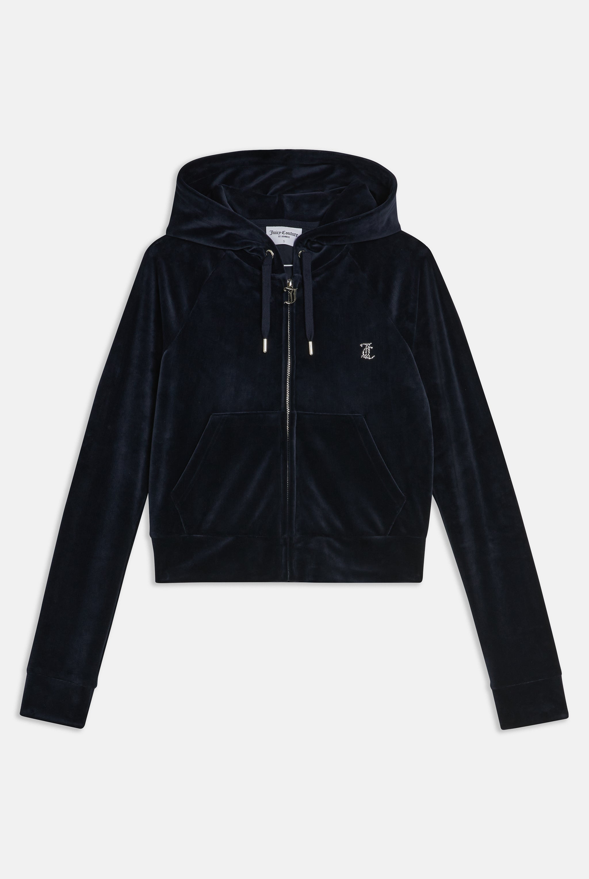 NIGHT SKY DIAMANTÉ VELOUR ZIP-THROUGH HOODIE – Juicy Couture UK